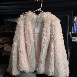 Ellison Plush Cream Teddy Jacket